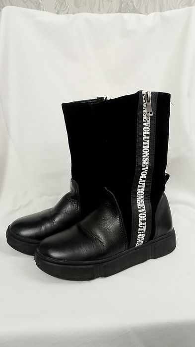 Шкіряні зимові ботінки