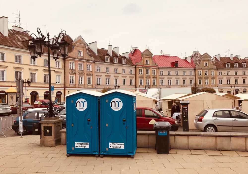 Toaleta przenośna wynajem toalety toalet kabina wc na budowę imprezę