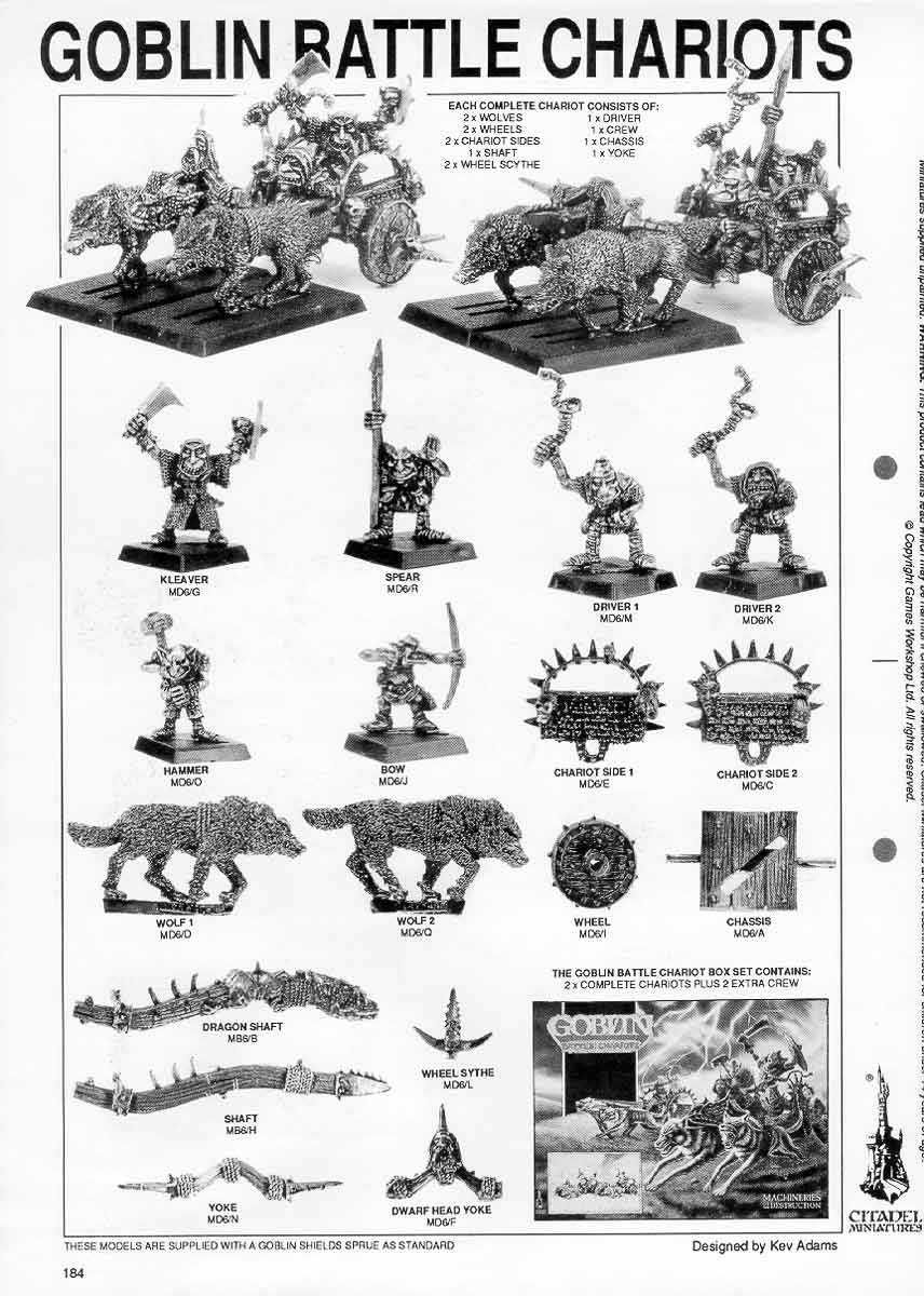 Warhammer Fantasy Battle: klasyczny Goblin Battle Chariot - lata '80.