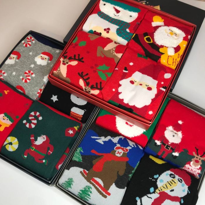 Носки новорічні на подарунок жіночі чоловічі дитячі