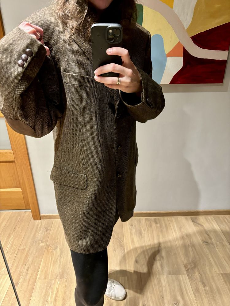 Marynarka welniana damska oversize