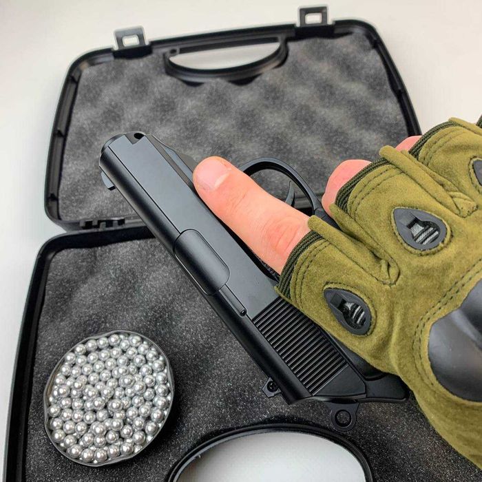 Металевий пістолет ПМ Реалістичний іграшковий макаров на пулях 6мм