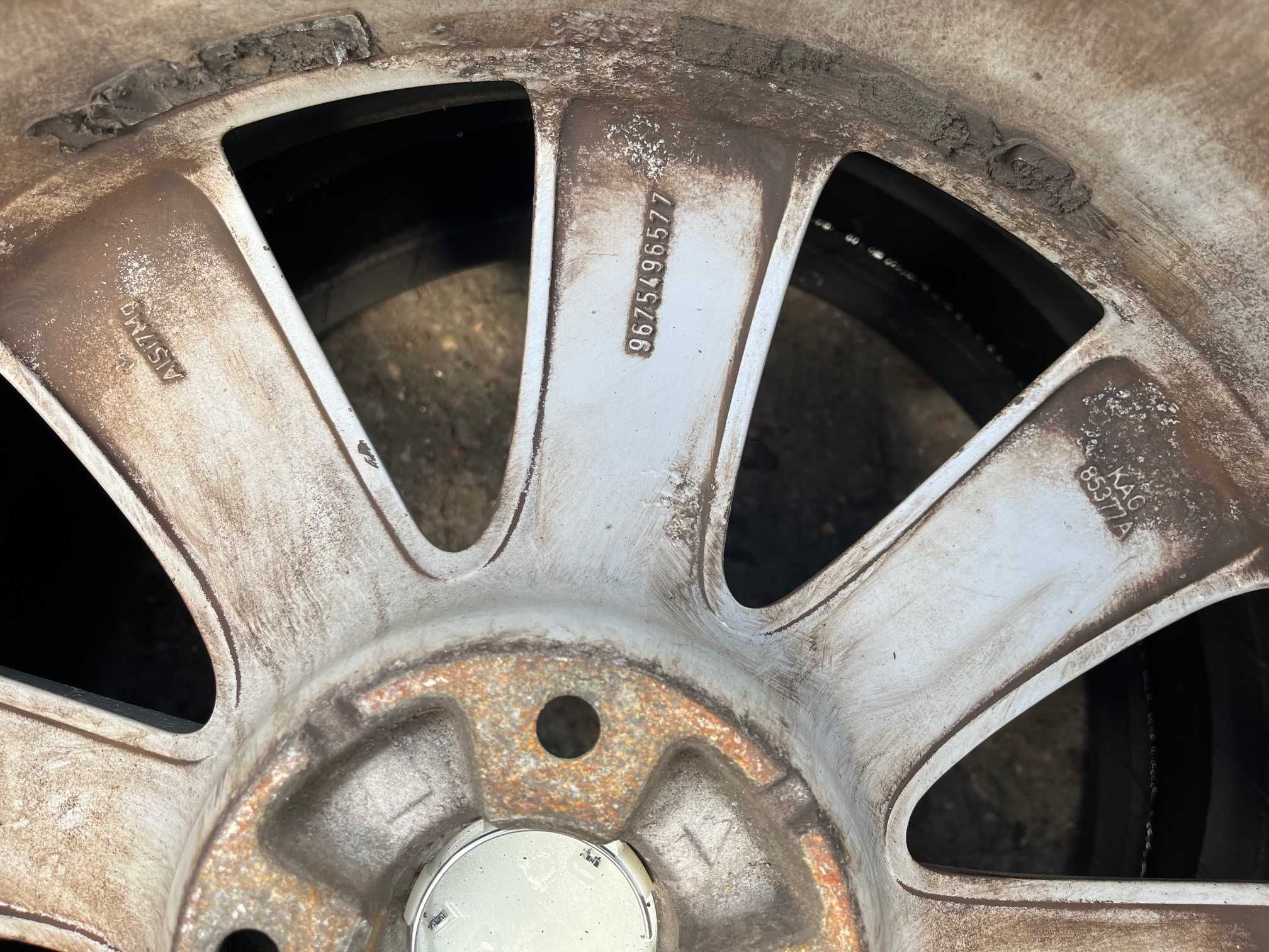 4x alufelgi PEUGEOT 5008 18"x7" rozstaw 4x108 ET 29 + czujniki TPMS