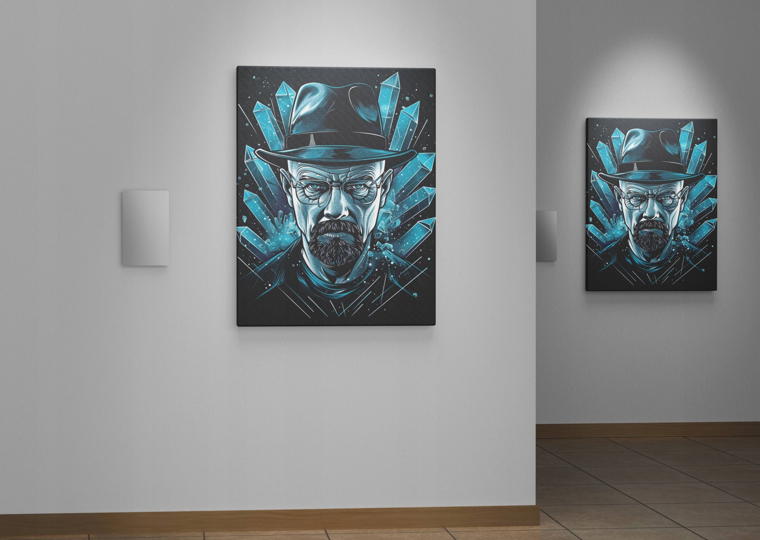 Obraz na płótnie Walter White - Mistyczny Kryształ 90x120 cm