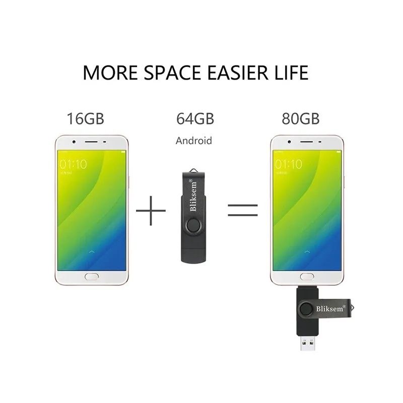 Флешка 64 gb.Високошвидкісний USB-флеш-накопичувач OTG Pen Drive 64 Gb