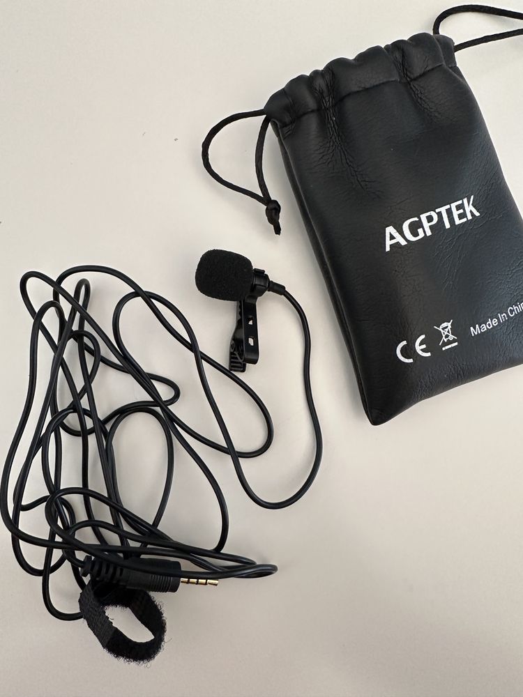 Microfone de lapela AGPTEK Z02/AC02B