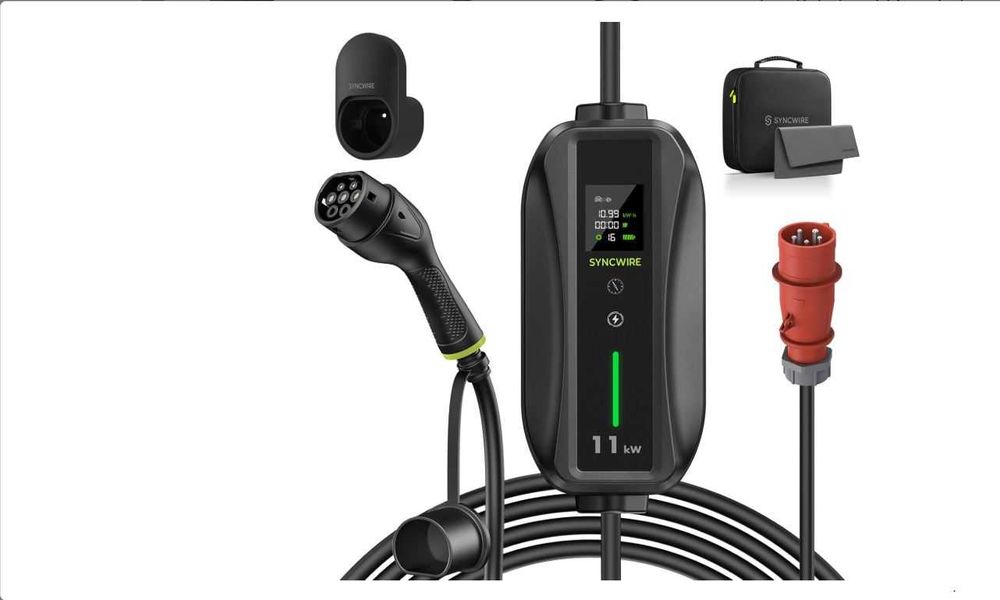 SYNCWIRE Ładowarka do samochodów elektrycznych 11 kW EV 5,5 m IP65