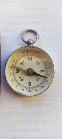Stary niemiecki kompas kieszonkowy vintage