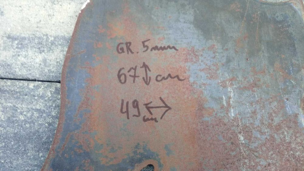 Ozdoba Krasnal Z Blachy Na Płot Bramę Ogród Itp. Wys 67cm Szer. 49cm