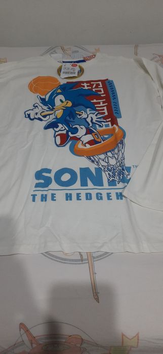 Sonic camisola manga comprida