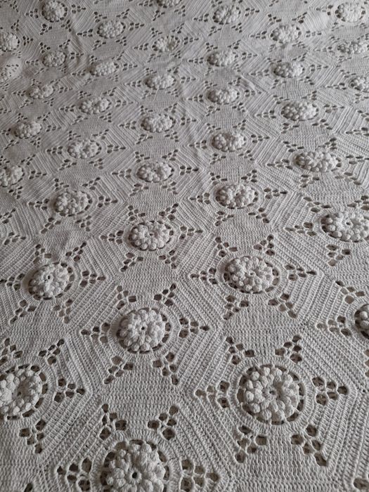 Colchas crochê a mao