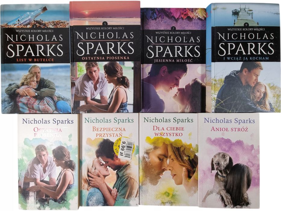 Nicholas Sparks / zestaw 8 książek