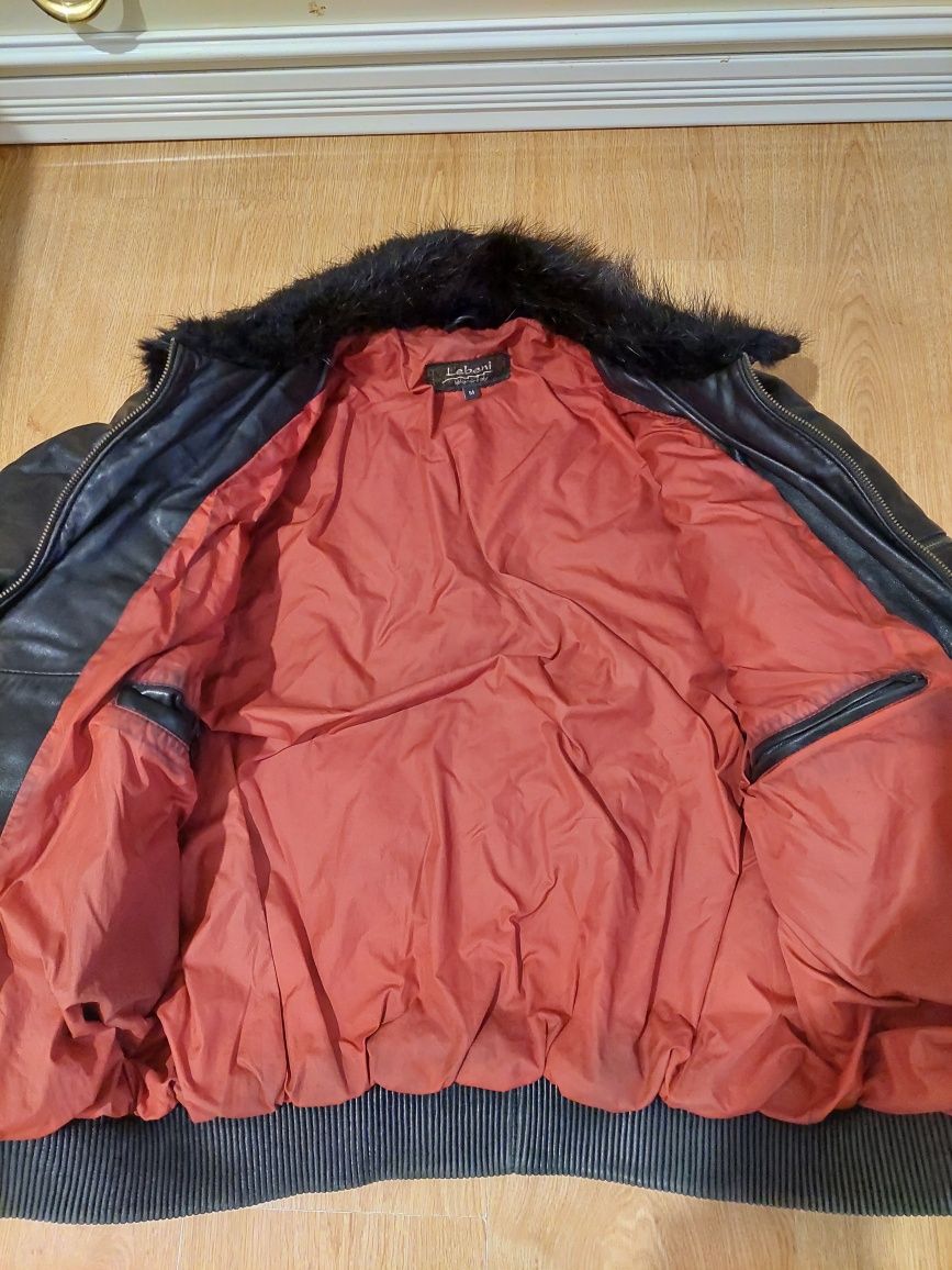 Куртка из натуральной кожи пуховик размер 46-48