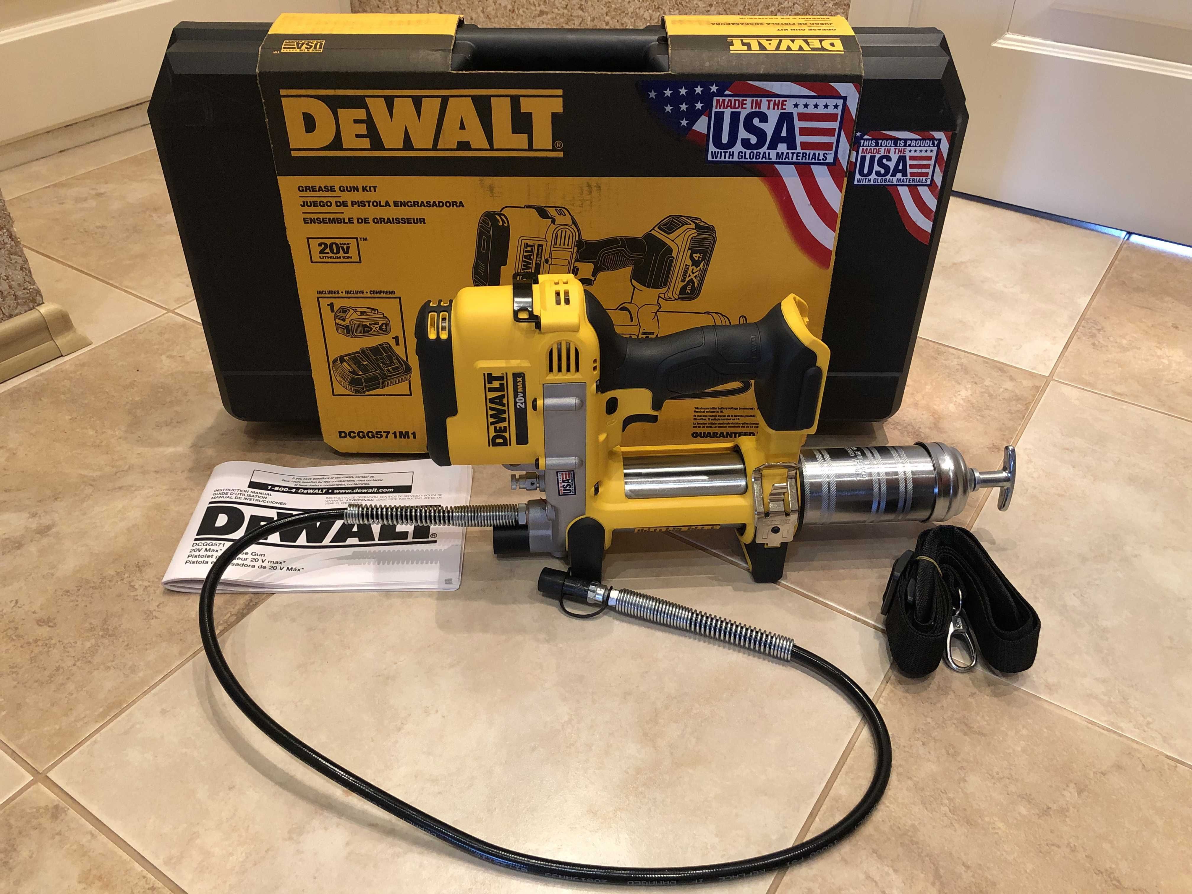 Dewalt DCGG571B 20V мастильний пістолет виготовлений в США ОРИГІНАЛ