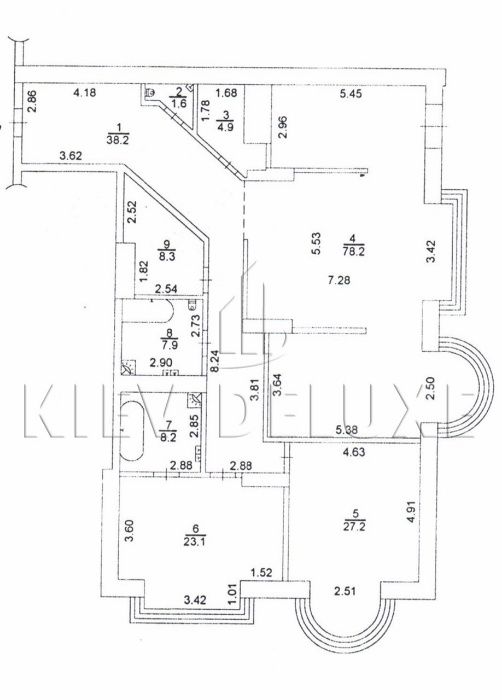 ЖК "Липська Вежа" - 3кімн. квартира 207 м2, вул. Інститутська 18