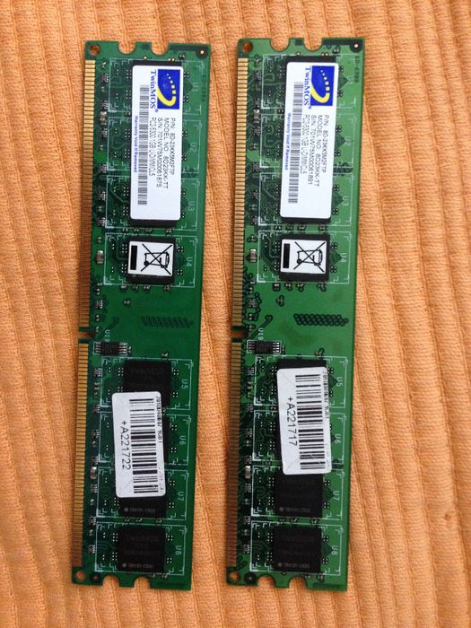 Kit 2gb ddr2 - memorias 2x1gb ddr2 pc6400 Kingstom HyperX