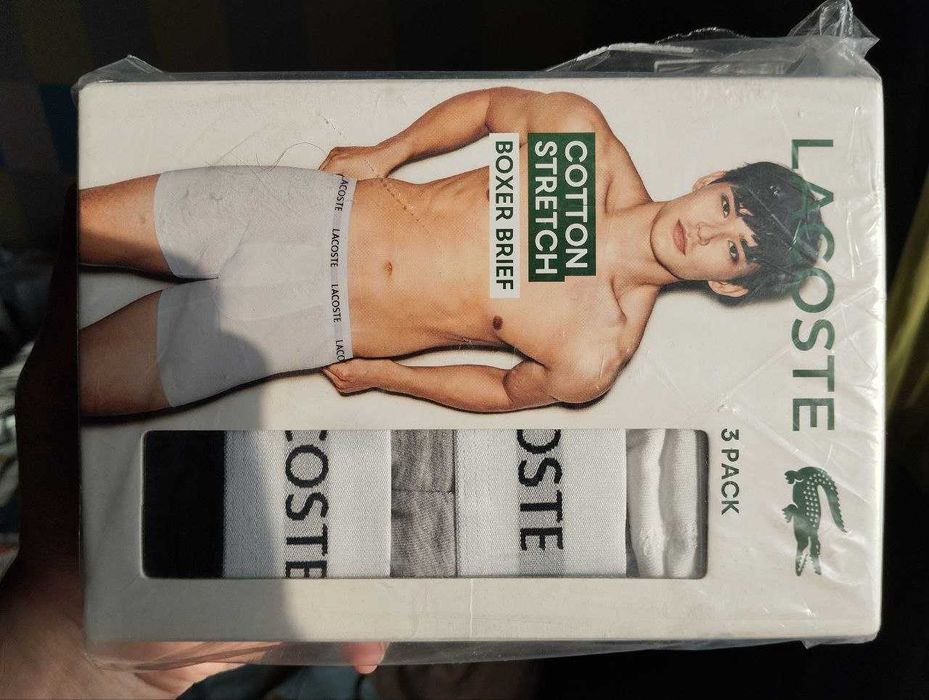 Lacoste XL 3 шт. Оригинал Новые Комлпект Трусы Коттон Боксерки Boxer