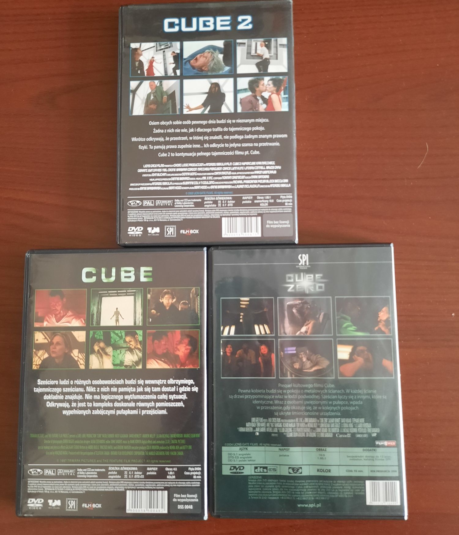 Trylogia Cube [3 DVD]