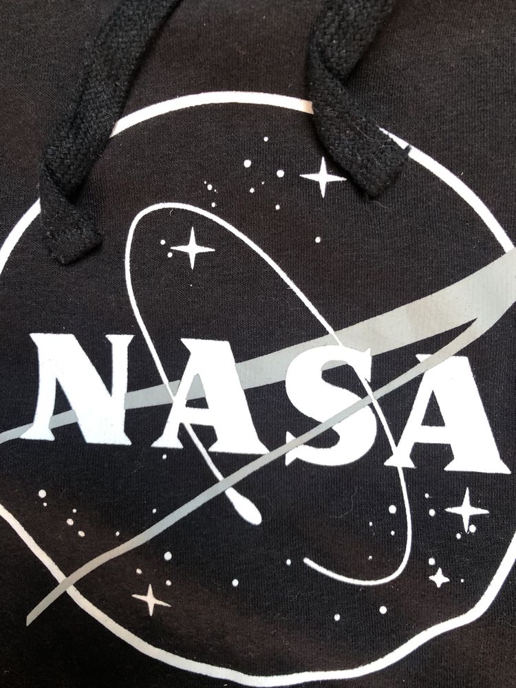 Męska bluza dresowa  z kapturem NASA kangurka L XL unisex