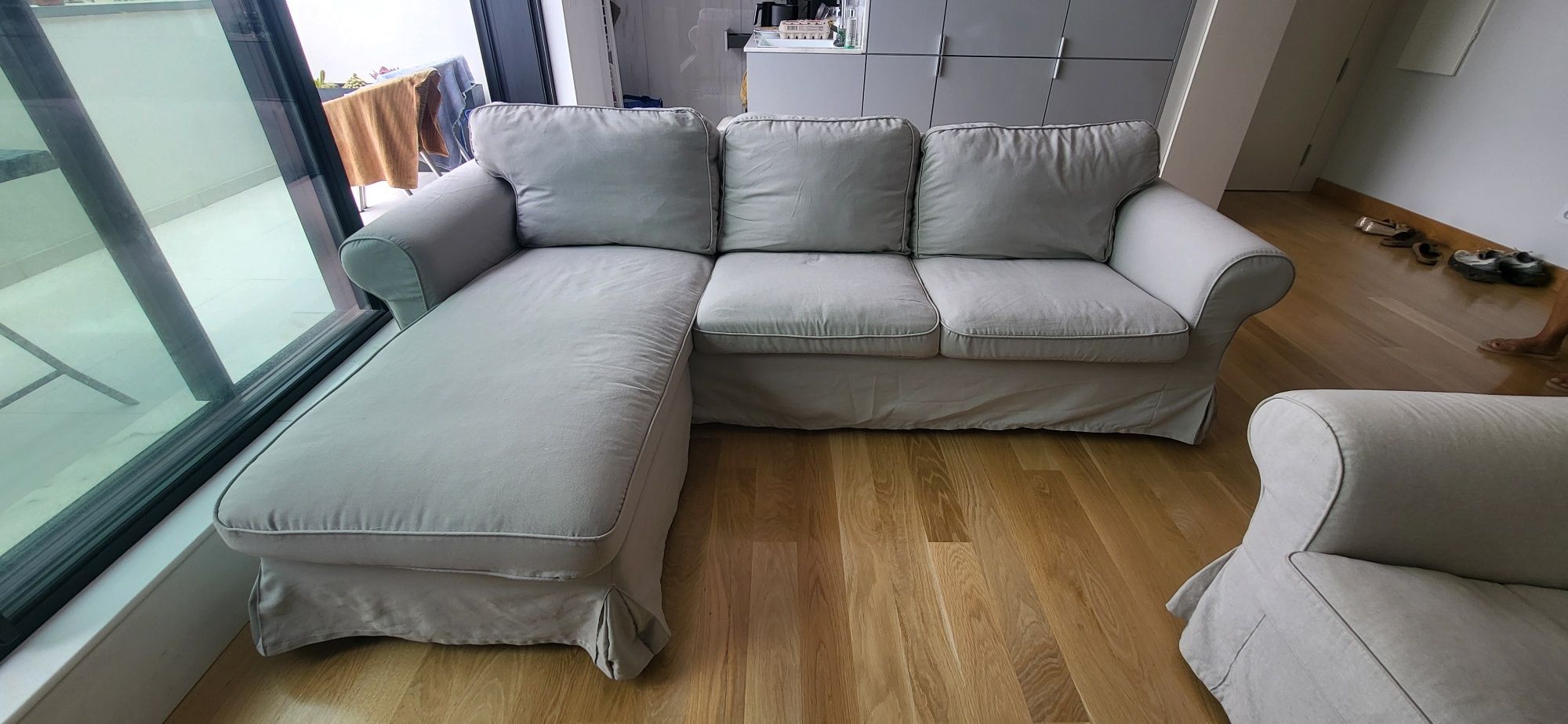 Sofá  Ektorp com Chaise Long