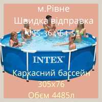 Каркасный бассейн 305 x 76 см Intex 28200 Metal Frame Pool	обєм 4485 л