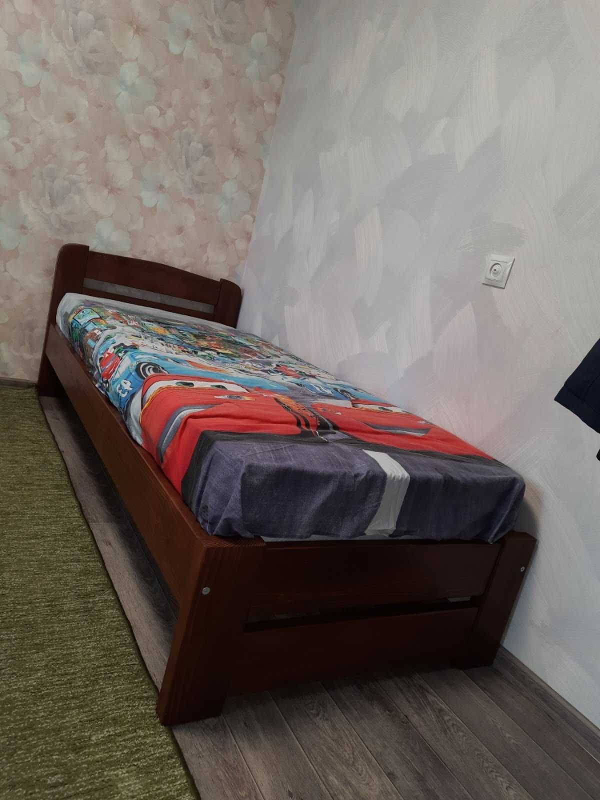 деревянная кровать детская эко закарпатская сосна 80-190