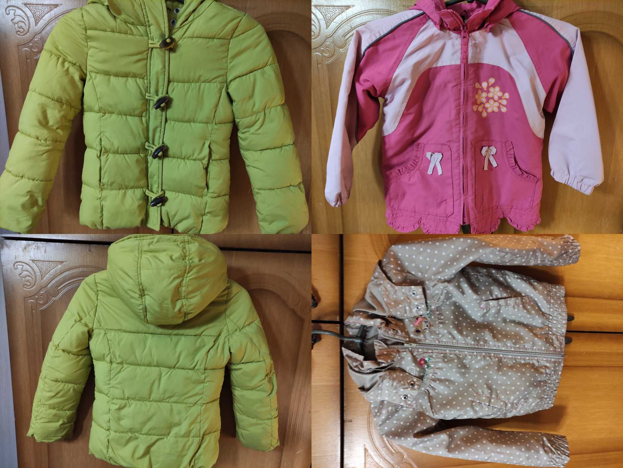 Куртки осінні для дівчинки 7-9 р три штуки за одну ціну