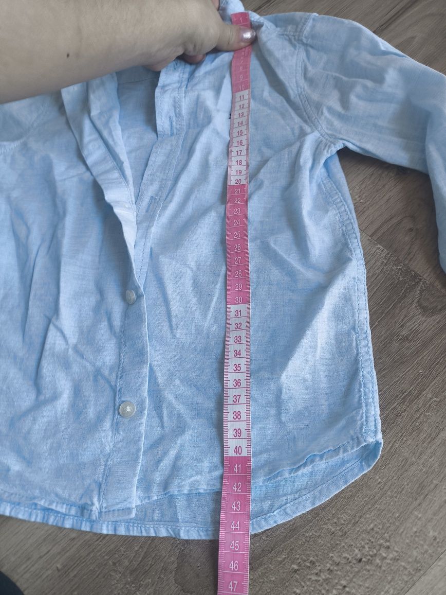 Elegancki komplet Reserved h&m, koszula z długim rękawem sweter