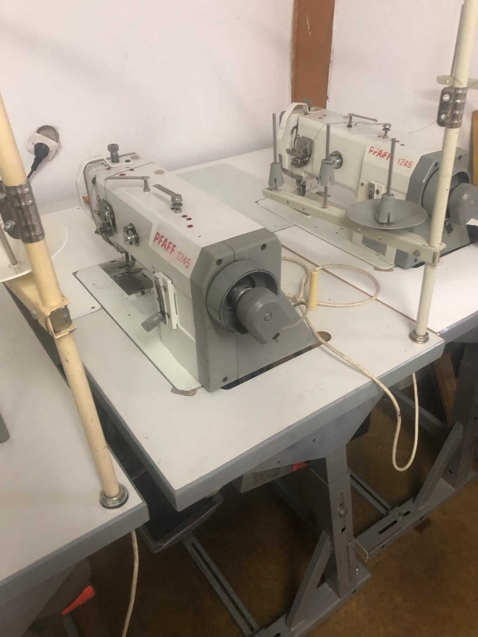 maszyna do szycia stebnówka PFAFF 1245 servo 230v potrójny transport