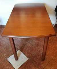 Stół z pięknym blatem, 126 X 75 cm, rozkładany do 166cm
