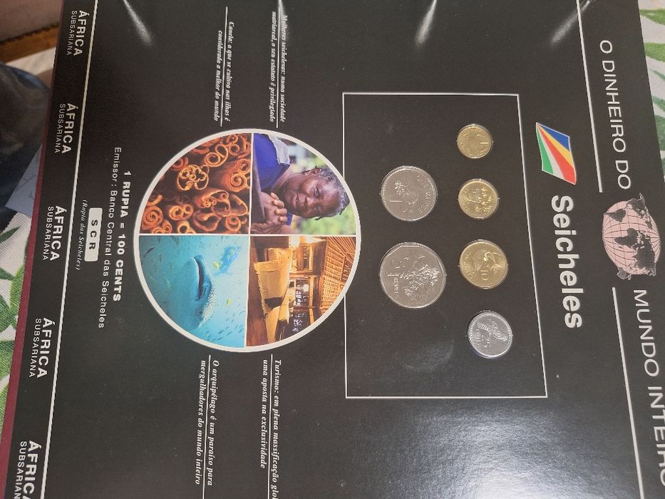 Colecção moedas  do mundo 10 paises não  circuladas