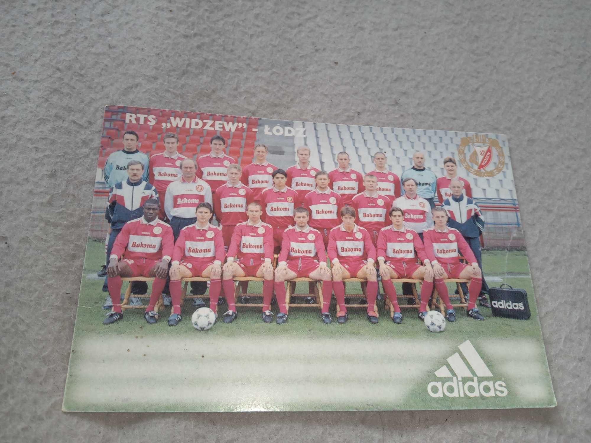 Pocztówka Widzew Łódz 1997/98 Smuda Bakoma