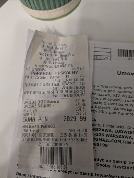 Słuchawki iPhone airpods 4 gen