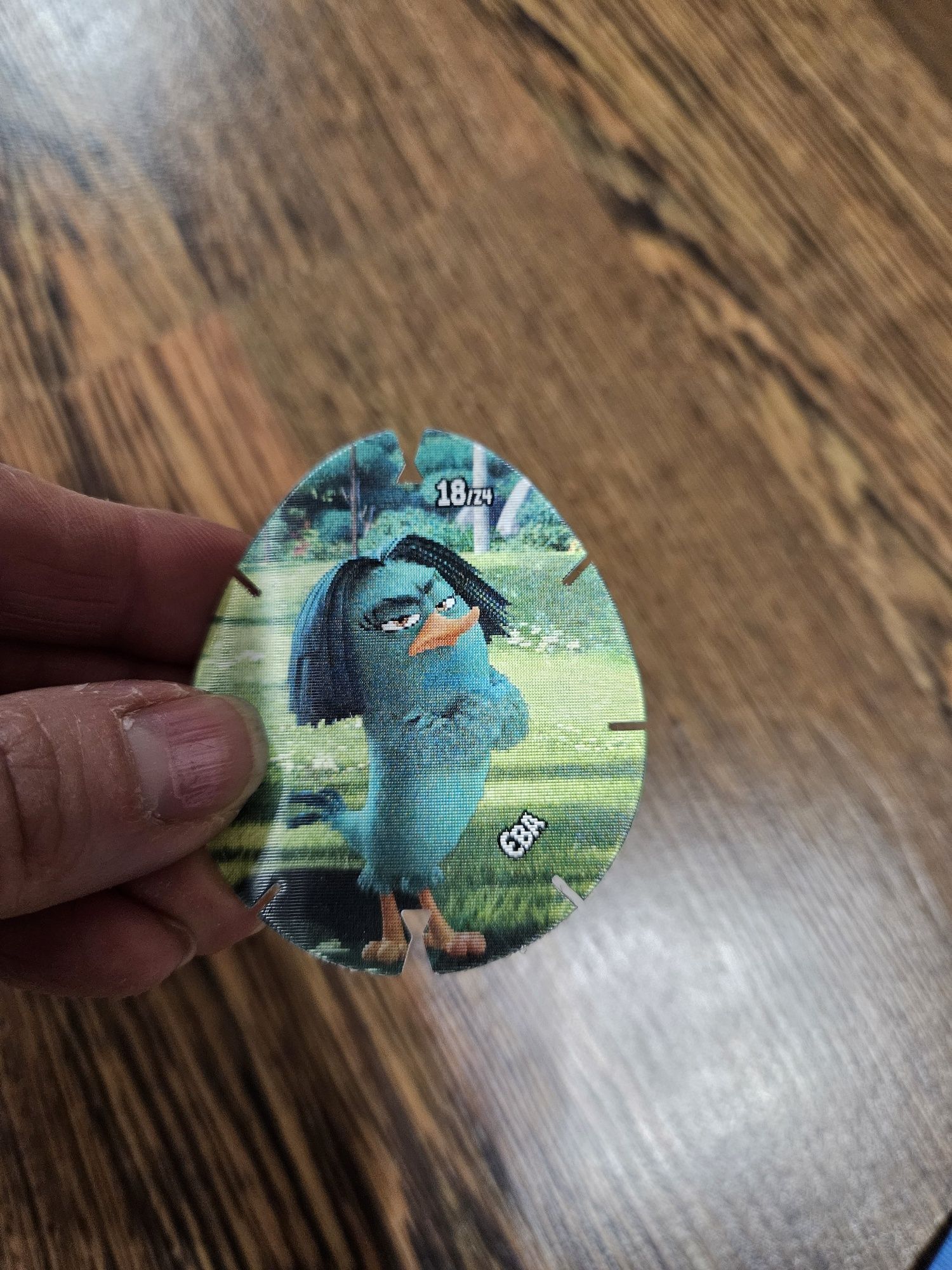 Переливающиеся картинки 5 шт Angry birds