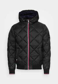 TOMMY HILFIGER Diamond Quilted Hooded Kurtka Pikowana M Oryginalna