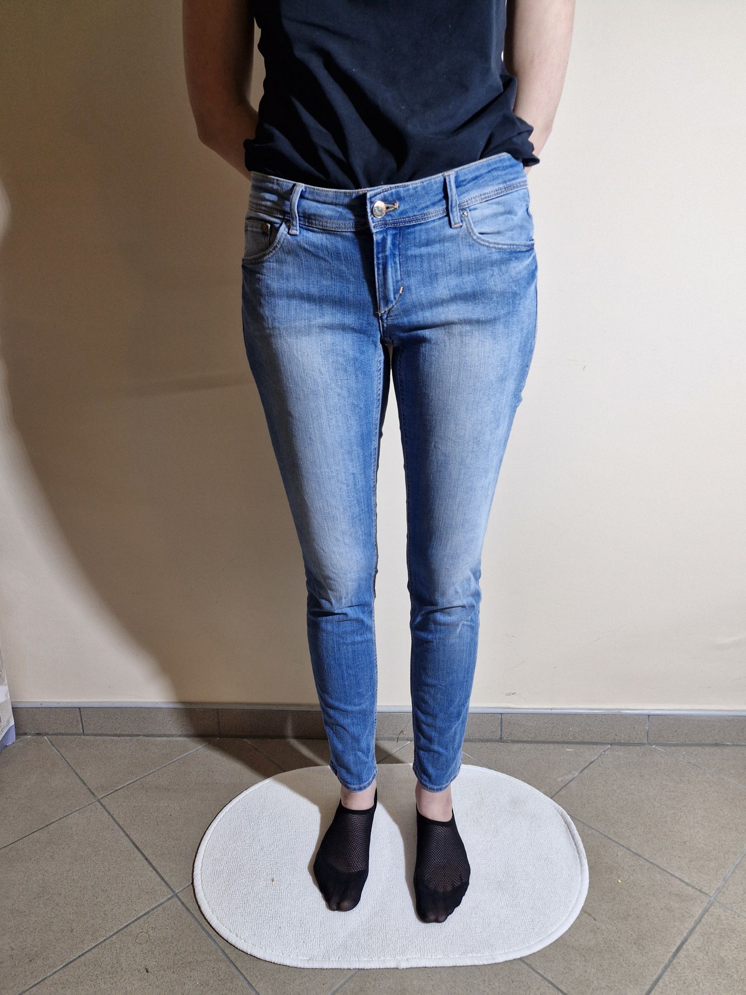 Jeansy Damskie H&M Super Skinny Super Low Rozmiar 32/32