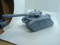 Model Leman Russ czołg mod działo VANQUISHER druk 3D wzór 1 Warhammer