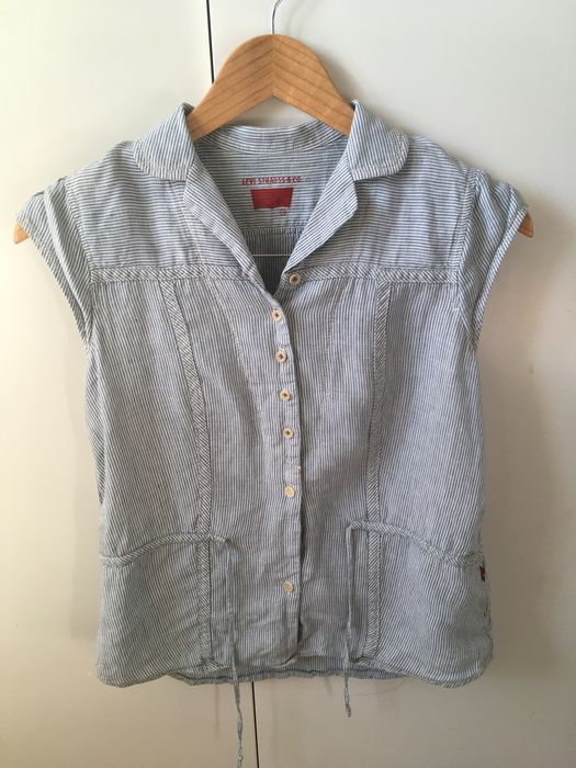 Bluzka Levi Strauss&Co. 100% len rozm. S lniana