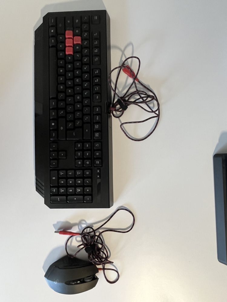 Klawiatura A4Tech Bloody B120, Mysz A4Tech Bloody V8m