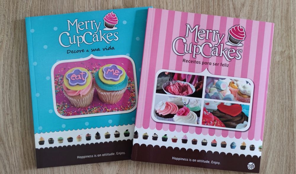 Livros Merry Cupcakes, Decore a sua vida e Receitas para ser feliz