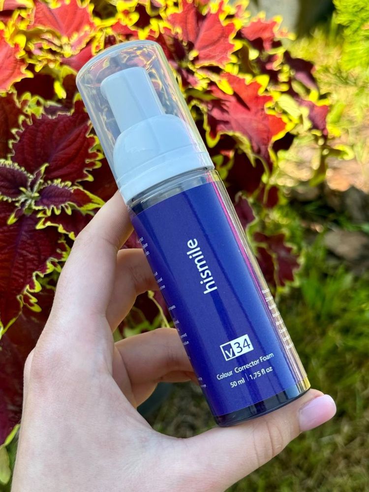 Hismile V34 Colour Corrector Foam 50 мл Фіолетова відбілююча пінка