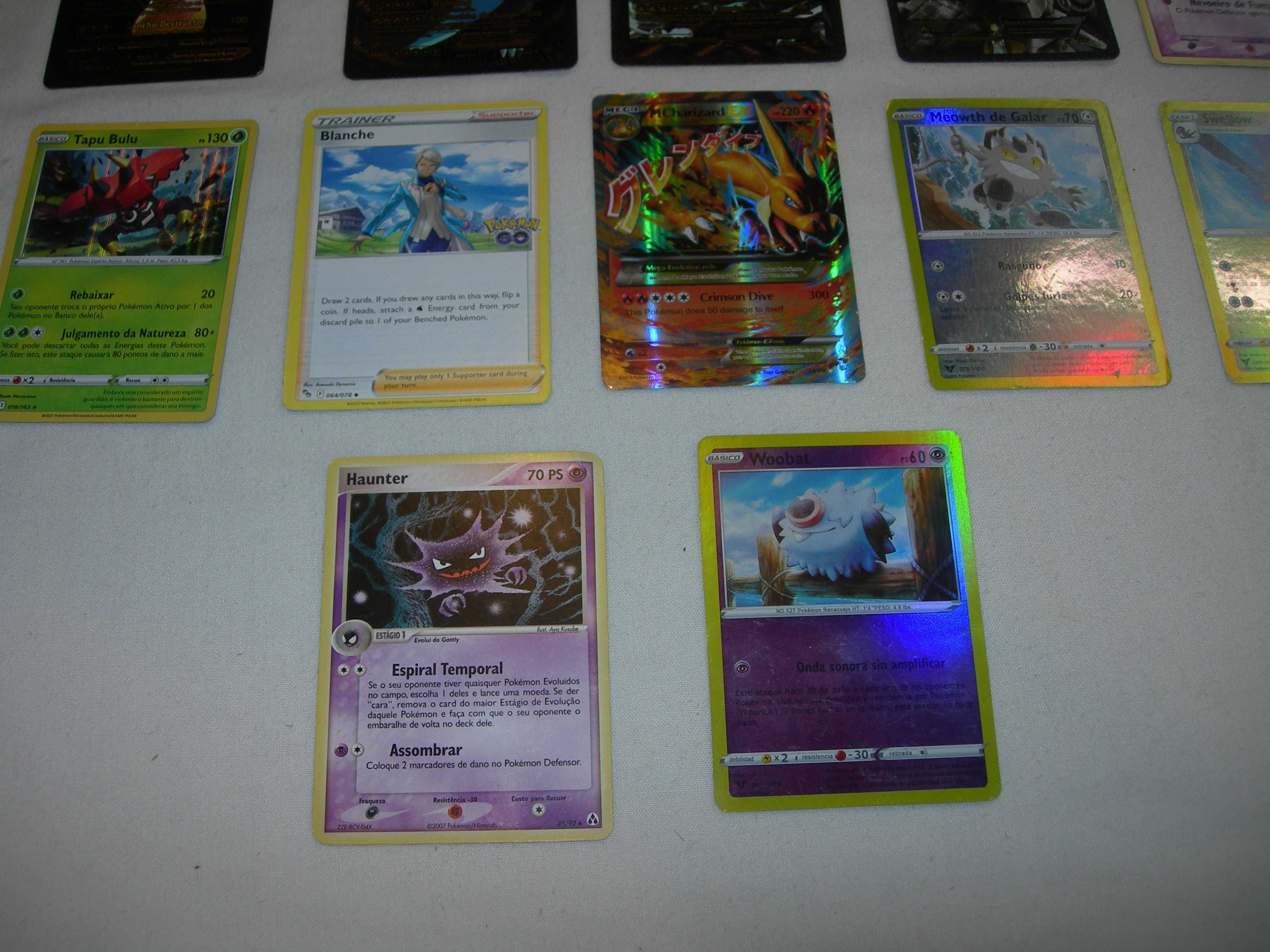 Pokémon Lote de cartas colecionáveis