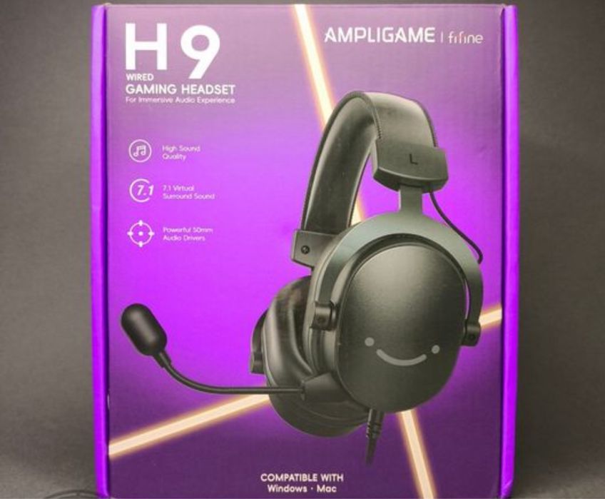 Навушники Fifine H9 Black 7.1,повнорозмірні наушники h 9