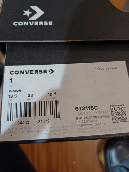Converse ALL STAR criança NOVAS tamanho 32