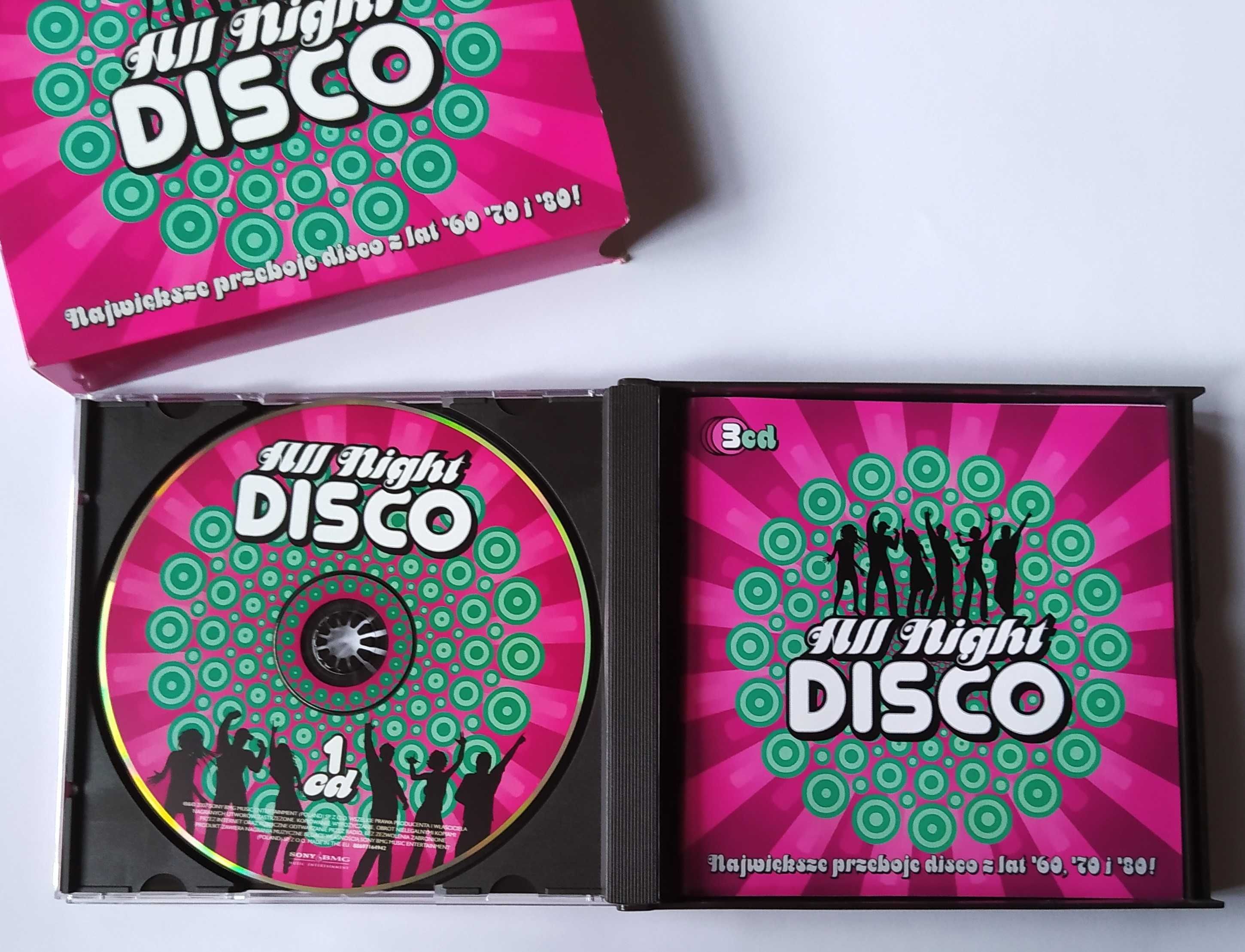 All Night DISCO 3 CD BOX - Największe Przeboje Disco Z Lat '60 '70 '80
