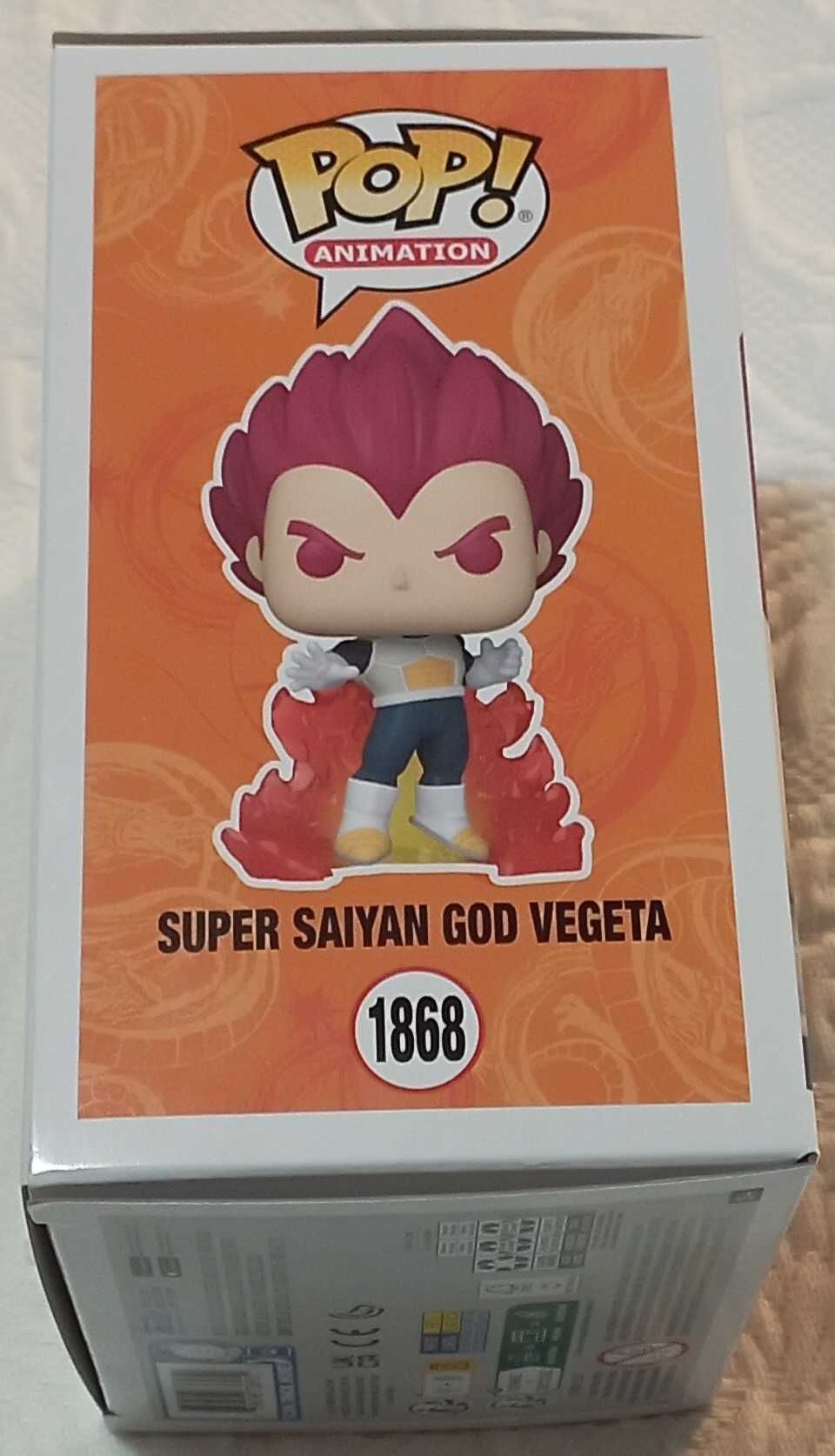 funko pop dragon ball 1868 super saiyan god vegeta glow chase