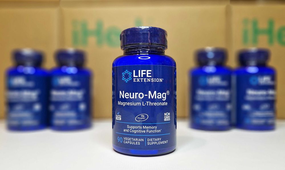 Life Extension Neuro-Mag, магній L-треонат для мозку, 90 капсул