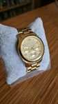 Złoty zegarek MICHAEL KORS MK 5055 unisex dobry stan KOMIS na Rogu