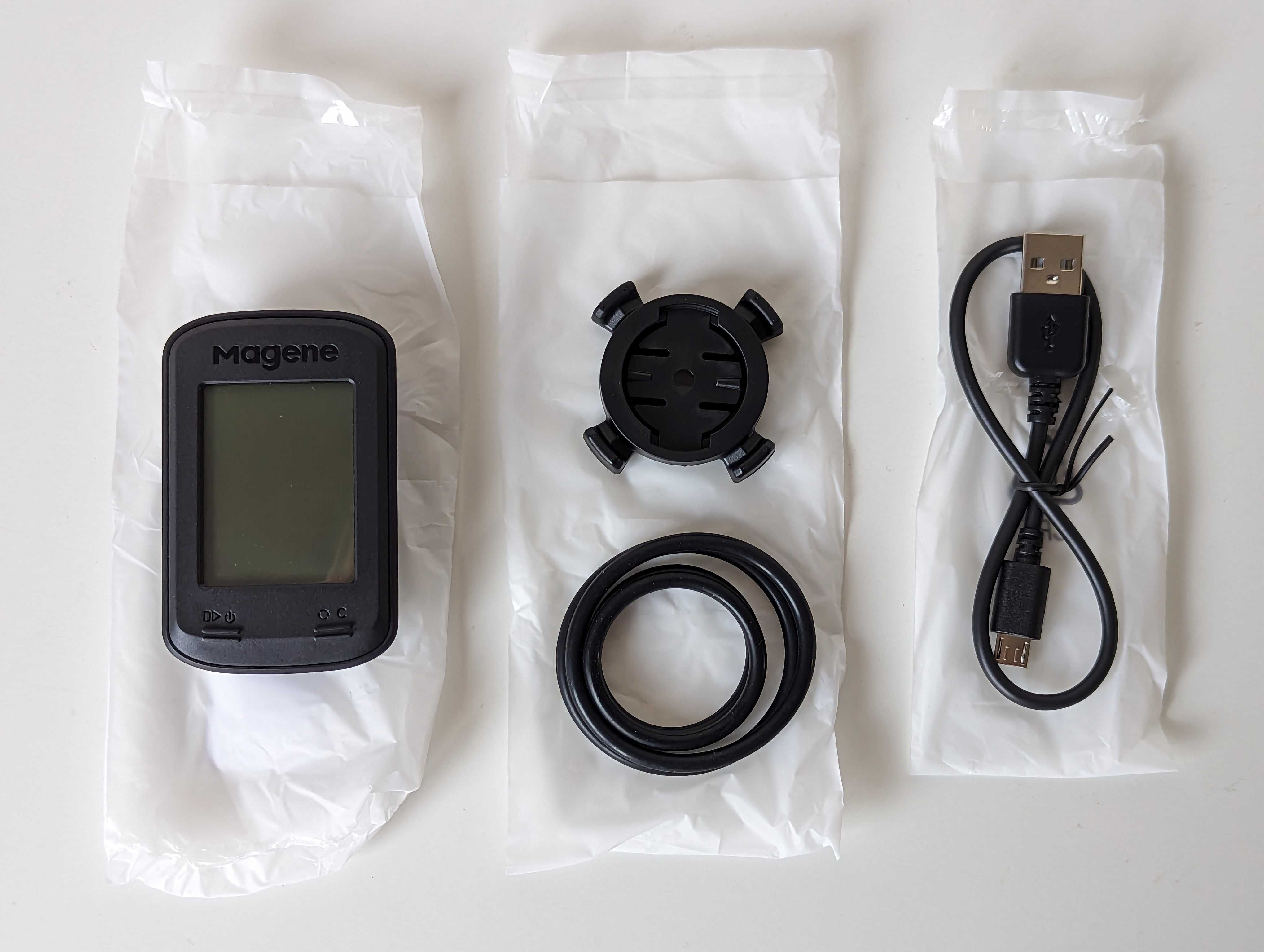 GPS Magene C206 (Pro) | (Conecta com Sensores) | Encaixe Garmin Edge