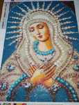 Obraz już gotowy wyklejony Matka Boża boska haft diamentowy Madonna Ma